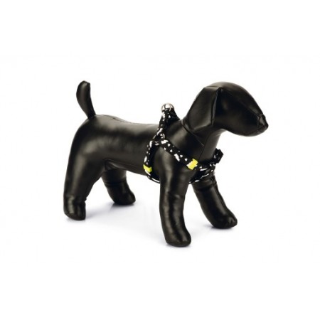 Beeztees Thunder - Hondentuig - Nylon - Zwart - 46-75cmx20mm 46 - 75 CM X 20 MM