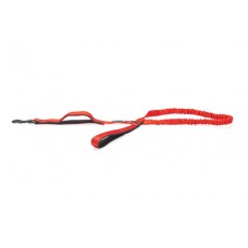 Beeztees Parinca Premium Elastische Looplijn - Hondenriem - Nylon - Rood - 120 cm x 20 mm 120CMX20MM