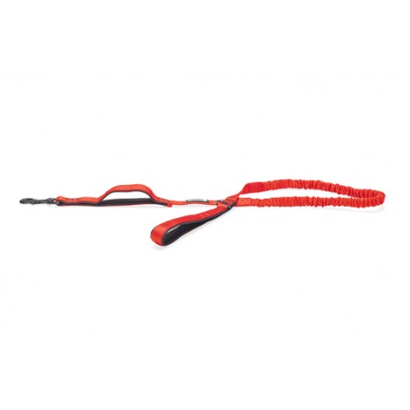 Beeztees Parinca Premium Elastische Looplijn - Hondenriem - Nylon - Rood - 120 cm x 20 mm 120CMX20MM