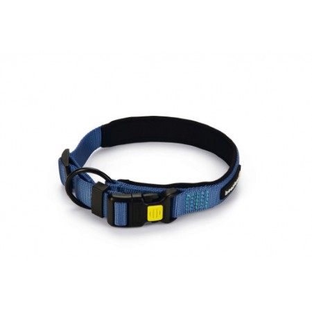 Beeztees Parinca Premium - Hondenhalsband - Nylon - Blauw - 45-50 cm x 25 mm 45-50 CM X 25 MM