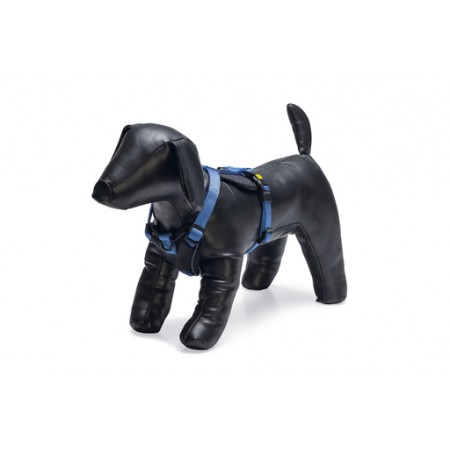 Beeztees Parinca Premium Y-Tuig - Hondentuig - Nylon - Blauw - 37-40 cm x 15 mm 37-40X15