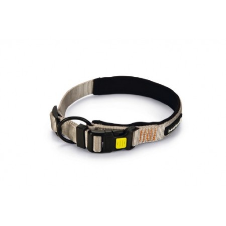 Beeztees Parinca Premium - Hondenhalsband - Nylon - Lichtgrijs - 45- 50 cm x 25 mm 45-50 CM X 25 MM