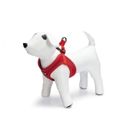 Beeztees Premium Parinca Instaptuig - Hondentuig - Nylon/Neopreen - Rood - 41-46x2 cm 41-46X2