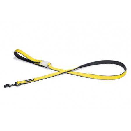 Beeztees Safety Gear Parinca Premium - Hondenriem - Nylon - Geel - 150x2,5 cm 150X2,5X0,5
