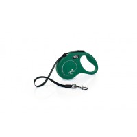 Flexi New Classic - Hondenriem - Band - Groen - S - 5M 5 MTR, MAX 15 KG