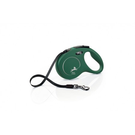 Flexi New Classic - Hondenriem - Band - Groen - M - 5M 5 MTR, MAX 25 KG