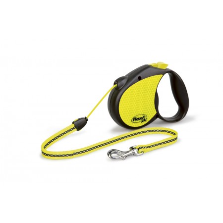 Flexi Neon - Koord - M - Zwart - 5 Meter 500x0.2x0.2 Flexi Neon - Koord - M - Zwart - 5 Meter 500x0.2x0.2