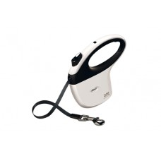 Flexi One for All - Hondenriem - Band - Zwart/Wit - One Size - 5M 17,8X3,9X14,5