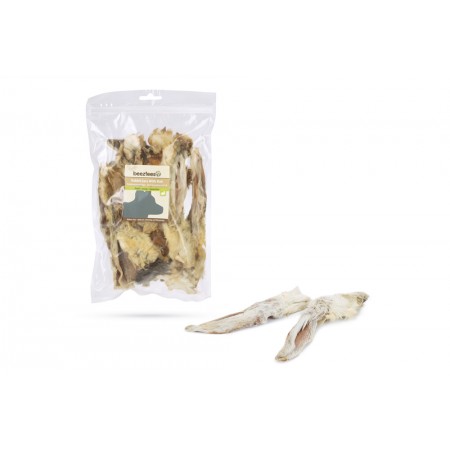 Beeztees Konijnenoren met Haar - Hondensnack - 200 gram INHOUD: 