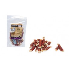 Beeztees Tasty Treats Party Bones met Eend - Hondensnack - 200 gram 7X2X2