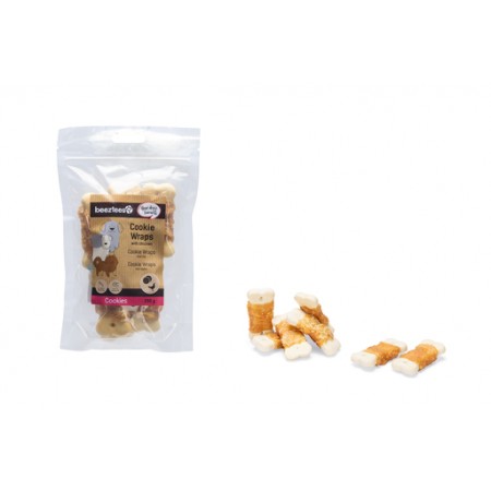 Beeztees Tasty Treats Cookie Wraps met Kip - Hondensnack - L - 200 gram 6X3X3 Beeztees Tasty Treats Cookie Wraps met Kip - Hondensnack - L - 200 gram 6X3X3
