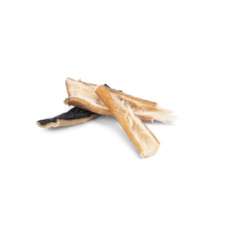 Beeztees Runderhuid Met Haar - Hondensnack - 500 gram INHOUD: 500 GR