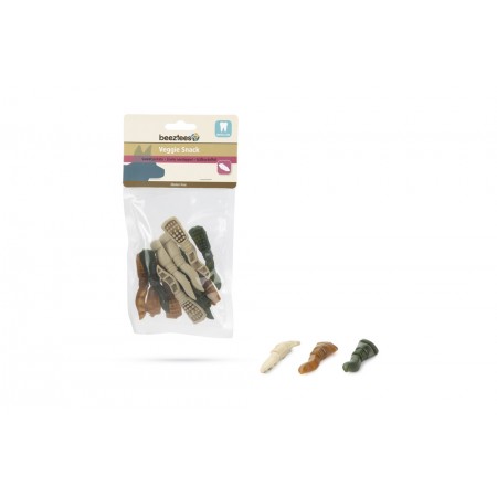 Beeztees Veggie Tandpasta Mix - Hondensnack - 7,5 cm - 12ST 2x1x7.5