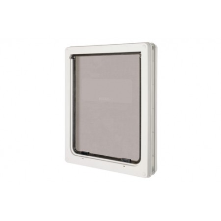 Dogmate Hondendeur 216 - Hondenluik - Wit - L - 44x36,5x4,5 cm 44X36,5X4,5