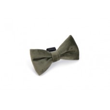 Designed by Lotte Hondenstrik Zaza - Halsband Hond - Velvet - Groen - 9x5x1 cm 9x5x1