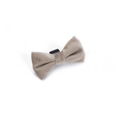 Designed by Lotte Hondenstrik Zaza - Halsband Hond - Velvet - Grijs - 9x5x1 cm 9x5x1