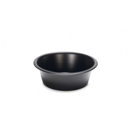 Designed by Lotte Eetbak voor Milani - Hondenvoerbak - Roestvrij staal - Zwart - 21x21x7,5cm - 1570 ml 21X21X7,5