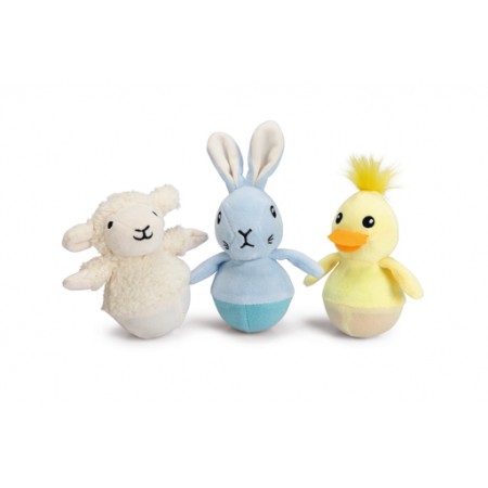 Beeztees Paas Wobblers - Kattenspeelgoed - Pluche - Assorti - 7x7x10 cm 7x7x10