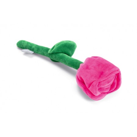 Beeztees Tullip Tulipa - Hondenspeelgoed - Pluche - Roze - 30x7,5x7 cm 30x7.5x7