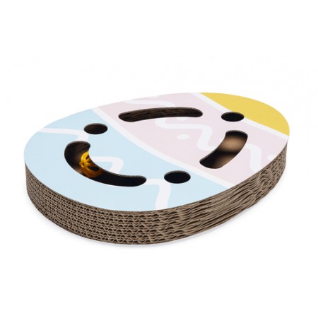 Beeztees Krabbox Paasei - Kattenspeelgoed - Karton - 36x28x4,5 cm 36x28x4.5