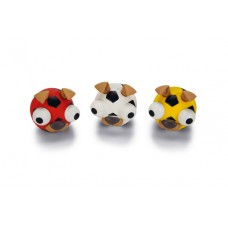 Beeztees Voetbalpoppetje - Hondenspeelgoed - Assortiment - 12 Stuks - Nylon String 7.6x7.6x6.8