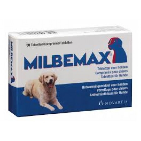 Milbemax 4 tabletten voor honden (>10-75kg)