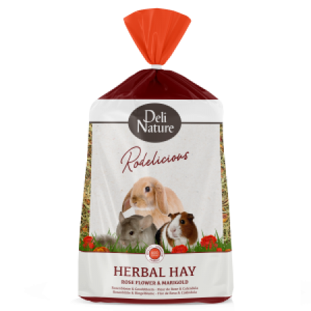 Deli Nature Rodelicious kruidenhooi rozenbloem&goudsbloem 600gr -