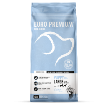 Euro-Premium puppy large chicken&rice 12kg -