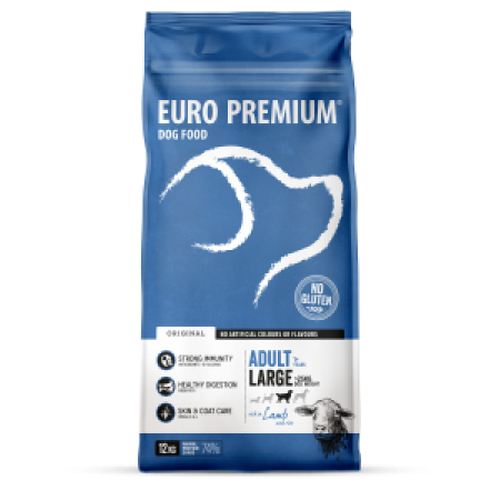 Euro-Premium adult large lamb&rice 12kg -