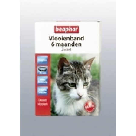 Beaphar Vlooienband kat zwart 6 maand